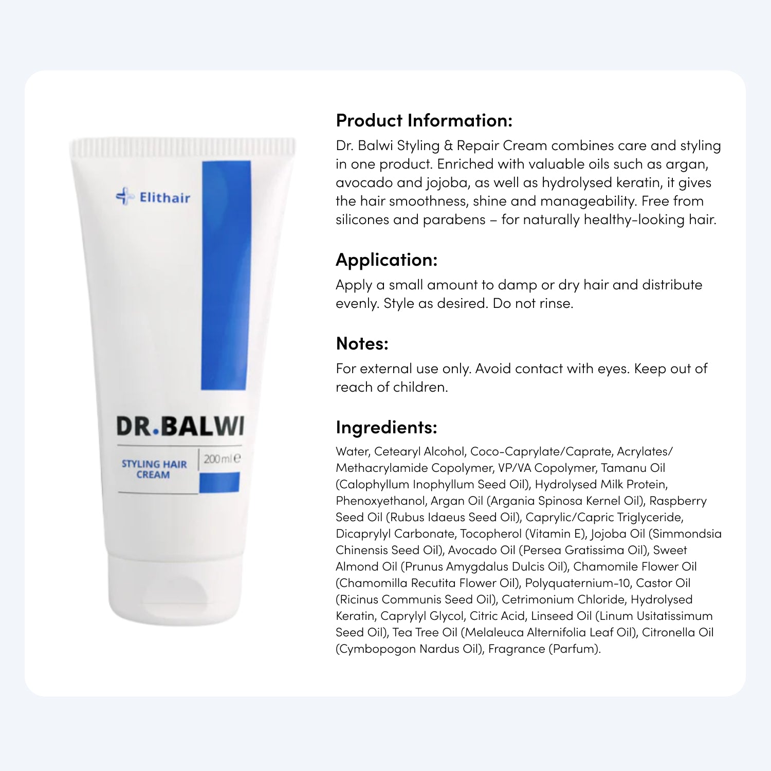 Dr. Balwi Styling &amp; Repair Cream